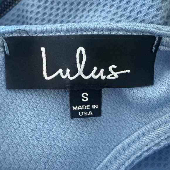 Lulus Home Before Daylight Mini Knee Length Dress, Periwinkle Sky Blue, Size S - Picture 10 of 14